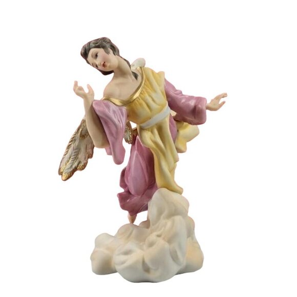 Vintage Vatican Collection Angel Figurine With Gold Accents & Red Box - Picture 1 of 4